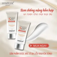 HÀNG CÔNG TY - Kem Chống Nắng Dermafirm Sun Block Cream SPF50+PA+++ Y Khoa Không Nhờn Rít Cho Da Dầu, Khô, Mụn, Nhạy Cảm