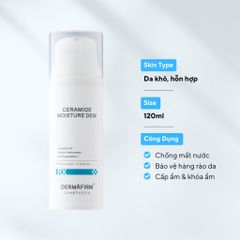 Sữa Dưỡng Dermafirm Ceramide Moisture Dew Công Thức Tạo Màng Chống Mất Nước 120ml HÀNG CÔNG TY - CMD120