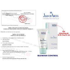 Kem làm giảm mụn nhanh Jean D’Arcel Blemish Control Kem dưỡng ngăn ngừa mụn cấp tốc giảm thâm sẹo - HÀNG CÔNG TY