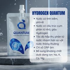 10 Túi Nước Quantum Hydrogen - Nước Ion Kiềm, Hỗ Trợ Chống Oxy Hóa, Cân Bằng pH