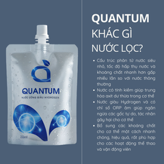 10 Túi Nước Quantum Hydrogen - Nước Ion Kiềm, Hỗ Trợ Chống Oxy Hóa, Cân Bằng pH