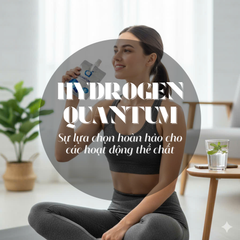 10 Túi Nước Quantum Hydrogen - Nước Ion Kiềm, Hỗ Trợ Chống Oxy Hóa, Cân Bằng pH