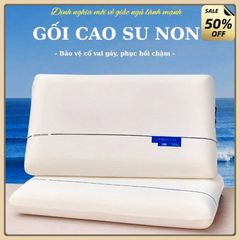 Gối cao su non cao cấp chống đau mỏi vai gáy mềm mại, thoáng khí kích thước 40x60cm