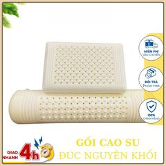 Gối ôm cao su, Gối nằm cao su non nguyên khối hàng VN cao cấp, không màu không mùi