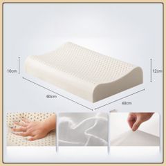 Gối cao su non massage , gối cao su có lỗ thông hơi ,gối công thái học giúp ngủ ngon,lưu thông ĐX 40x60