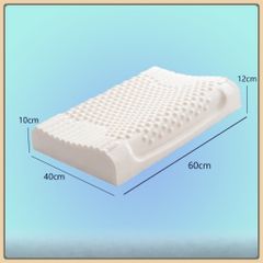 Gối cao su non massage , gối cao su có lỗ thông hơi ,gối công thái học giúp ngủ ngon,lưu thông ĐX 40x60