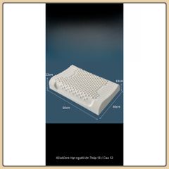 Gối cao su non massage , gối cao su có lỗ thông hơi ,gối công thái học giúp ngủ ngon,lưu thông ĐX 40x60
