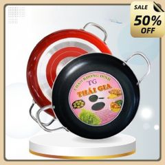 Chảo chống dính 2 quai Tân Thái Gia 22cm- Chảo xào chống dính,chảo nhôm 22cm