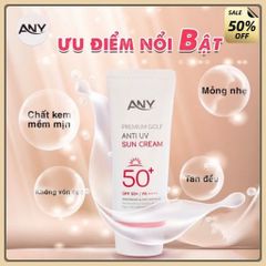 Kem Chống Nắng Nâng Tông ANY Premium Golf Anti UV Sun Cream Tone Up SPF50++ 60ml