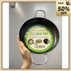 Chảo chống dính 2 quai Tân Thái Gia 22cm- Chảo xào chống dính,chảo nhôm 22cm