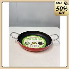 Chảo chống dính 2 quai Tân Thái Gia 22cm- Chảo xào chống dính,chảo nhôm 22cm
