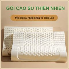 Gối cao su thiên nhiên lượn sóng cao cấp chống đau mỏi vai gáy an toàn kích thước ,40x60cm