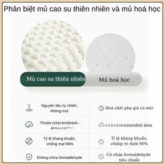Gối cao su thiên nhiên lượn sóng cao cấp chống đau mỏi vai gáy an toàn kích thước ,40x60cm