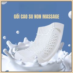 Gối cao su thiên nhiên massage cổ, giảm đau cổ vai gáy, lưu thông máu, giảm ngủ ngáy
