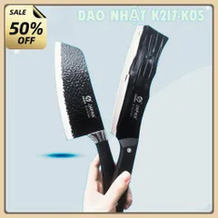 Combo 2 dao thép nhật nhà bếp siêu bén lưỡi vân chống dính,Combo 2 Dao Nhật vân Gỗ