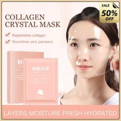 (combo 3 hộp) Mặt Nạ Dưỡng Da, Mặt Nạ Thuỷ Tinh Thạch Dưỡng Trắng Cấp Ẩm Da Bổ Sung COLLAGEN, Mặt Nạ Nhau Thai Cừu