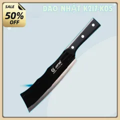 Combo 2 dao thép nhật nhà bếp siêu bén lưỡi vân chống dính,Combo 2 Dao Nhật vân Gỗ