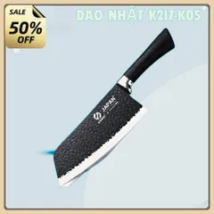 Combo 2 dao thép nhật nhà bếp siêu bén lưỡi vân chống dính,Combo 2 Dao Nhật vân Gỗ