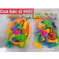 Thau cua loại to đựng đồ khám bác sĩ 18 chi tiết - Bộ đồ chơi bác sĩ