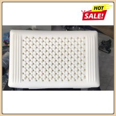 [BH 1NĂM] Gối Cao Su Ôm Đúc Nguyên Khối 100% cao su thiên nhiên Cao Cấp Có Gai Massage Vai Cổ Gáy, hỗ trợ vai gáy
