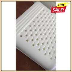 [BH 1NĂM] Gối Cao Su Ôm Đúc Nguyên Khối 100% cao su thiên nhiên Cao Cấp Có Gai Massage Vai Cổ Gáy, hỗ trợ vai gáy