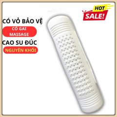 [BH 1NĂM] Gối Cao Su Ôm Đúc Nguyên Khối 100% cao su thiên nhiên Cao Cấp Có Gai Massage Vai Cổ Gáy, hỗ trợ vai gáy