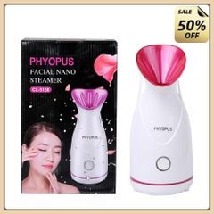 Máy xông hơi mặt MINI PHYOPUS  2 trong 1 ,Máy xông chanh sả, phun sương tinh dầu mini công nghệ nano mini cao cấp