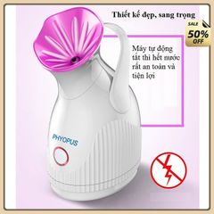 Máy xông hơi mặt MINI PHYOPUS  2 trong 1 ,Máy xông chanh sả, phun sương tinh dầu mini công nghệ nano mini cao cấp