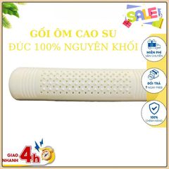 Ruột gối ôm cao su non nguyên khối size 35x100cm, chất liệu đàn hồi chống xẹp lún rất tốt - GỐI ÔM CAO SU NON