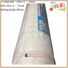 Ruột gối ôm cao su non nguyên khối size 35x100cm, chất liệu đàn hồi chống xẹp lún rất tốt - GỐI ÔM CAO SU NON