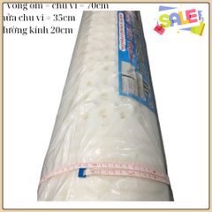 Ruột gối ôm cao su non nguyên khối size 35x100cm, chất liệu đàn hồi chống xẹp lún rất tốt - GỐI ÔM CAO SU NON