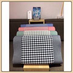 Gối cao su non kẻ người lớn kèm vỏ gối kích thước 30x50cm,gối cao su lượn