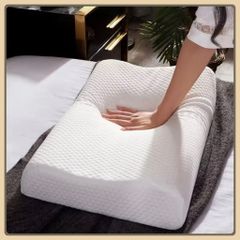Gối Nằm Cao Su Non Sài Gòn 50x30cm Giảm Ngáy, đau Cổ Vai Gáy - Giúp Dễ Ngủ Cao Cấp