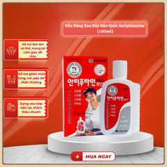 com bo 2 chai Dầu Nóng Xoa Bóp Hàn Quốc Antiphlamine (100ml) - Korepharma 100ml