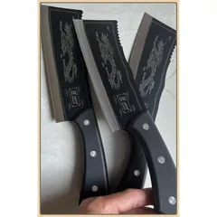 COMBO 3 Dao Làm Bếp Cao Cấp Cán Nhựa. Lưỡi Dao Sắc Bén, Là Trợ Thủ Đắc Lực Của Mọi Nhà