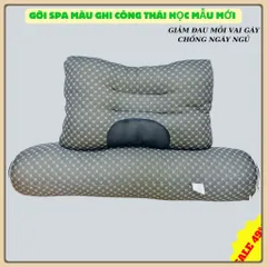 Gối ngủ chống đau vai gáy.Gối spa vải bông chống ngáy, giúp cải thiện giấc ngủ thương hiệu TIẾN ĐẠT