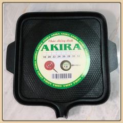 VỈ Nướng Chống Dính, Không Khói Vuông (30cm) - Chảo nướng chống dính BBQ tại nhà bền đẹp