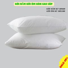 Ruột gối ôm người lớn kích thước 27x100cm 100% gòn nhân tạo vải thoáng khí, combo 2 gối nằm hút mồ hôi