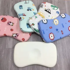 Gối cao su non, gối cao su chống méo, bẹp đầu cho bé Trai/Gái-Gối cao su non tự nhiên