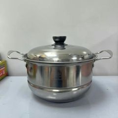 Nồi Hấp 20cm  tặng  kèm xửng hấp tiện lợi  nồi hấp inox mini nồi nhỏ  tiện cho gia đình ít người  và hấp thức ăn nhỏ
