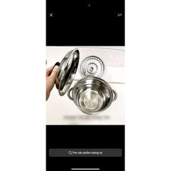 Nồi Hấp 20cm  tặng  kèm xửng hấp tiện lợi  nồi hấp inox mini nồi nhỏ  tiện cho gia đình ít người  và hấp thức ăn nhỏ