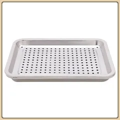 Khay úp ly trà inox 26 x 36cm,mâm úp ly inox cao cấp