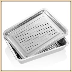 Khay úp ly trà inox 26 x 36cm,mâm úp ly inox cao cấp