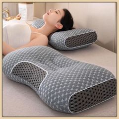 Gối công thái học lõi bông gòn kháng khuẩn 750G, Ruột gối chống đau mỏi cổ vai gáy TIẾN ĐẠT
