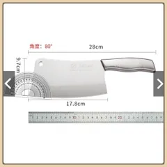 Dao đại chặt xương inox cực bén cao cấp - Dao XÁM đại chặt xương không rỉ sét siêu bền bỉ và an toán
