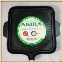 Vỉ nướng chống dính 30cm TÂN THÁI GIA - Khay nướng BBQ tròn và vuông-nướng thịt
