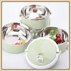 [HÀNG MỚI] Hộp đựng cơm lúa mạch giữ nhiệt 2 tầng , camen ruột inox 2 tầng ,túi cơm giữ nhiệt 2 tầng