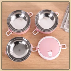 [HÀNG MỚI] Hộp đựng cơm lúa mạch giữ nhiệt 2 tầng , camen ruột inox 2 tầng ,túi cơm giữ nhiệt 2 tầng