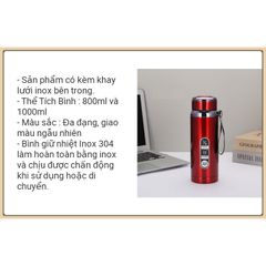 Bình Giữ Nhiệt Inox 316 Cao Cấp - Giữ Nhiệt Lên Đến 10 Tiếng - Thiết Kế Tinh Tế Sang Trọng