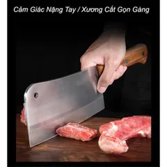 Dao Bếp Nhật Chặt Xương Seki Nhật Bản, Dao Chặt Thái Xương Đúc Nguyên Khối Inox 304 Không Gỉ